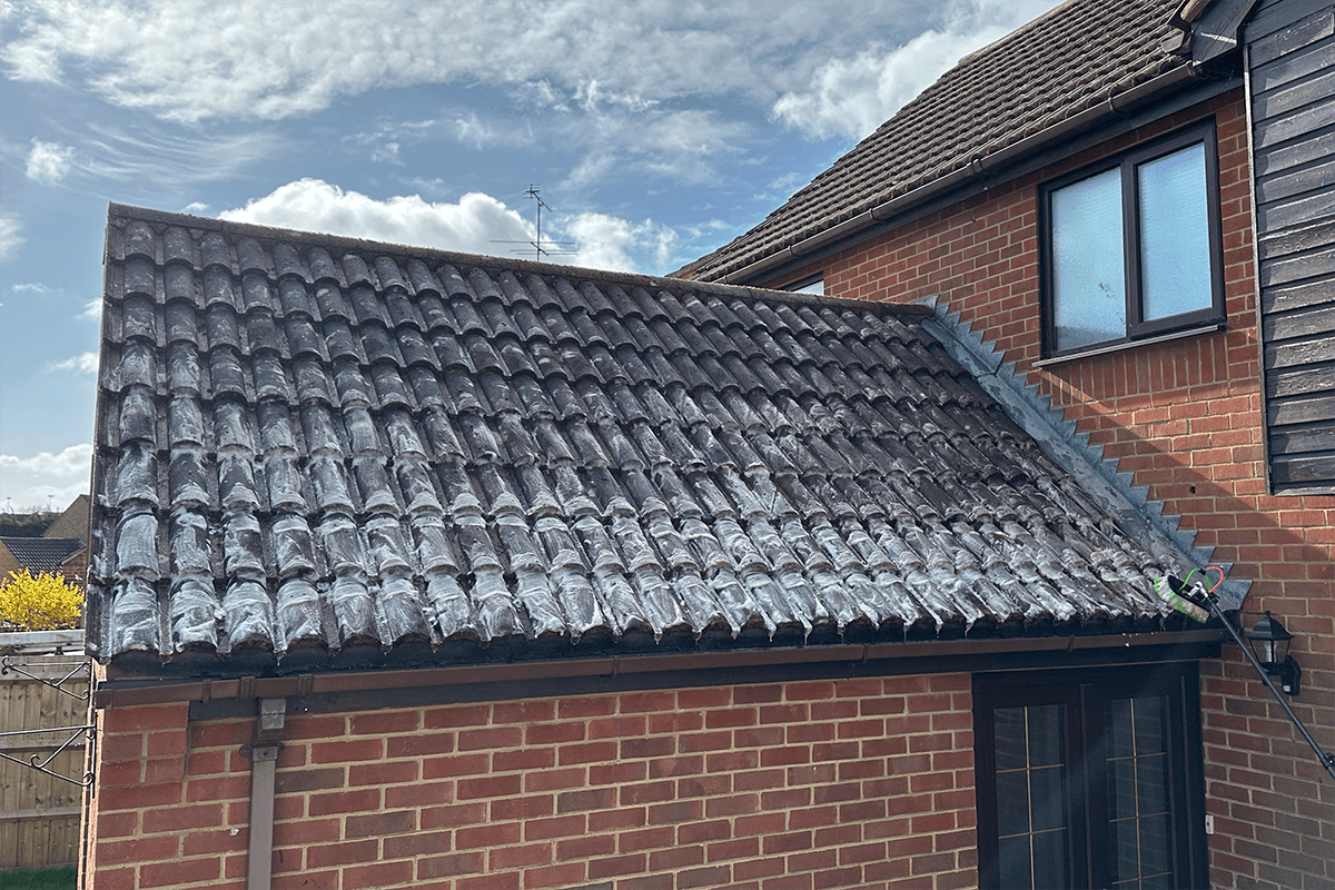 Roof cleaning project – Moss & Lichen Treatment