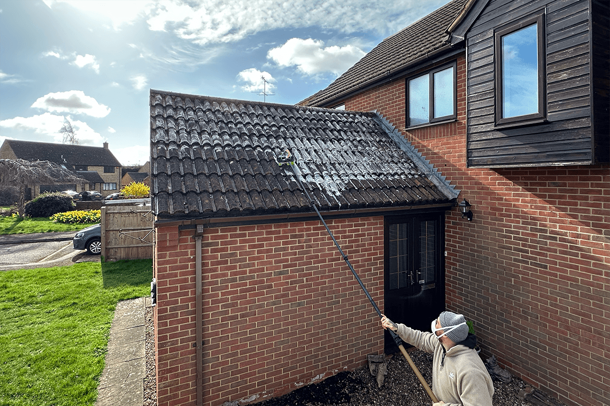 Roof cleaning project – Moss & Lichen Treatment
