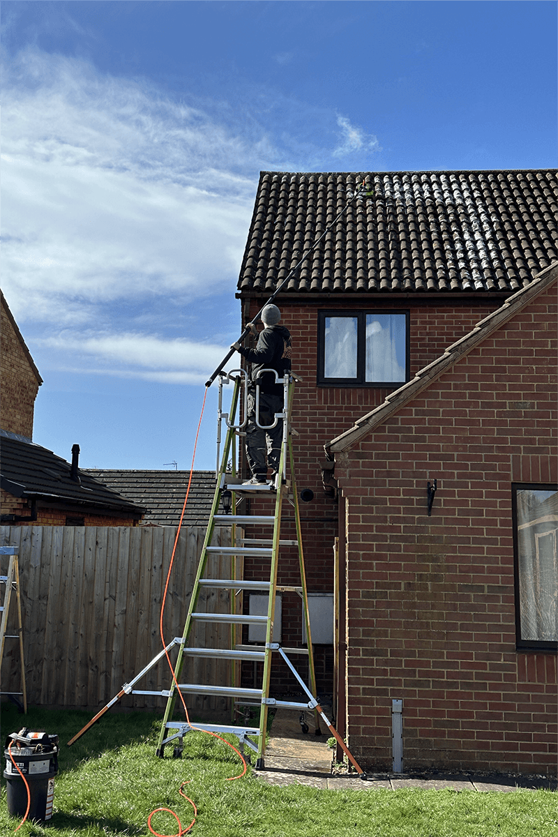 Roof cleaning project – Moss & Lichen Treatment