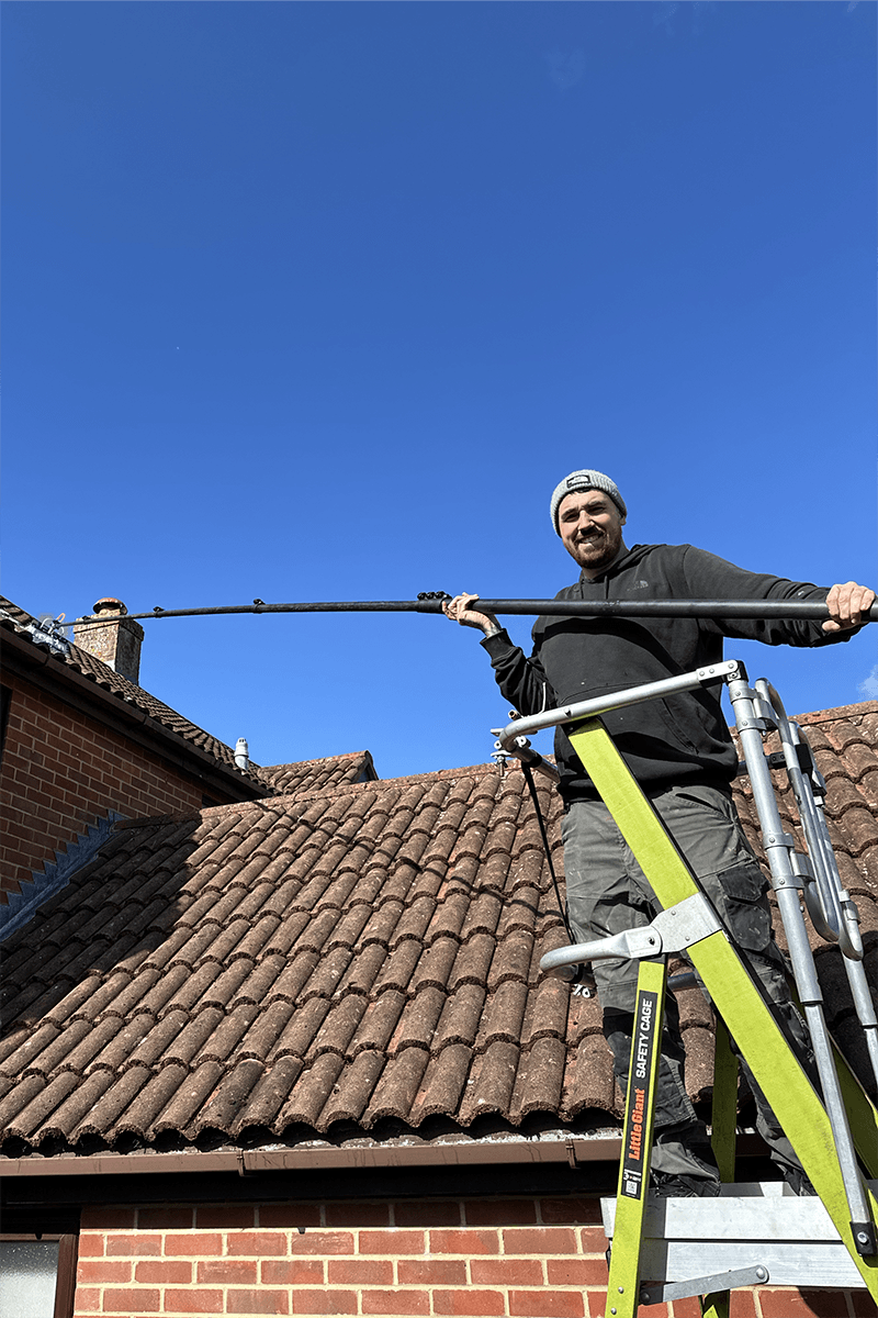 Roof cleaning project – Moss & Lichen Treatment
