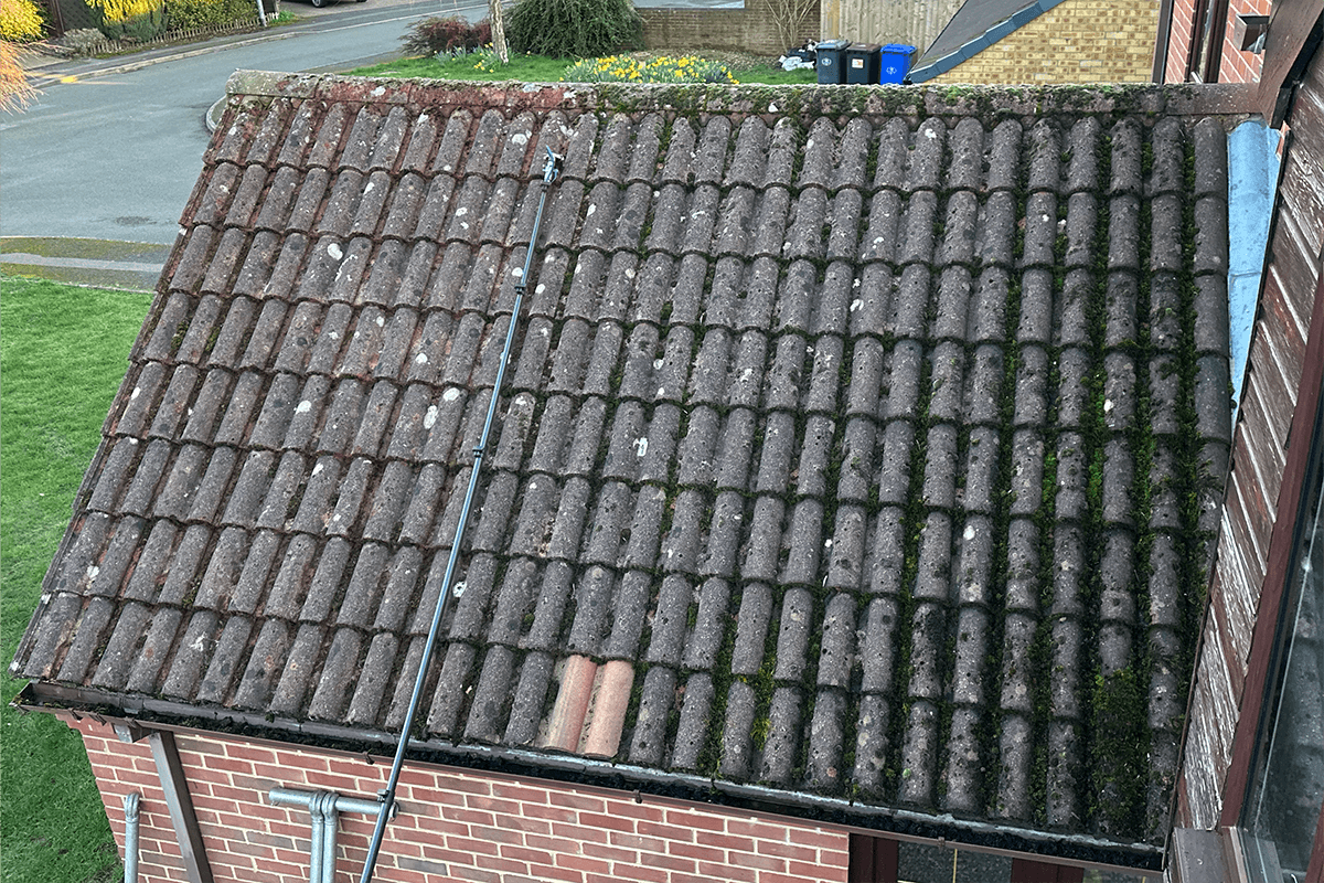 Roof cleaning project – Moss Removal