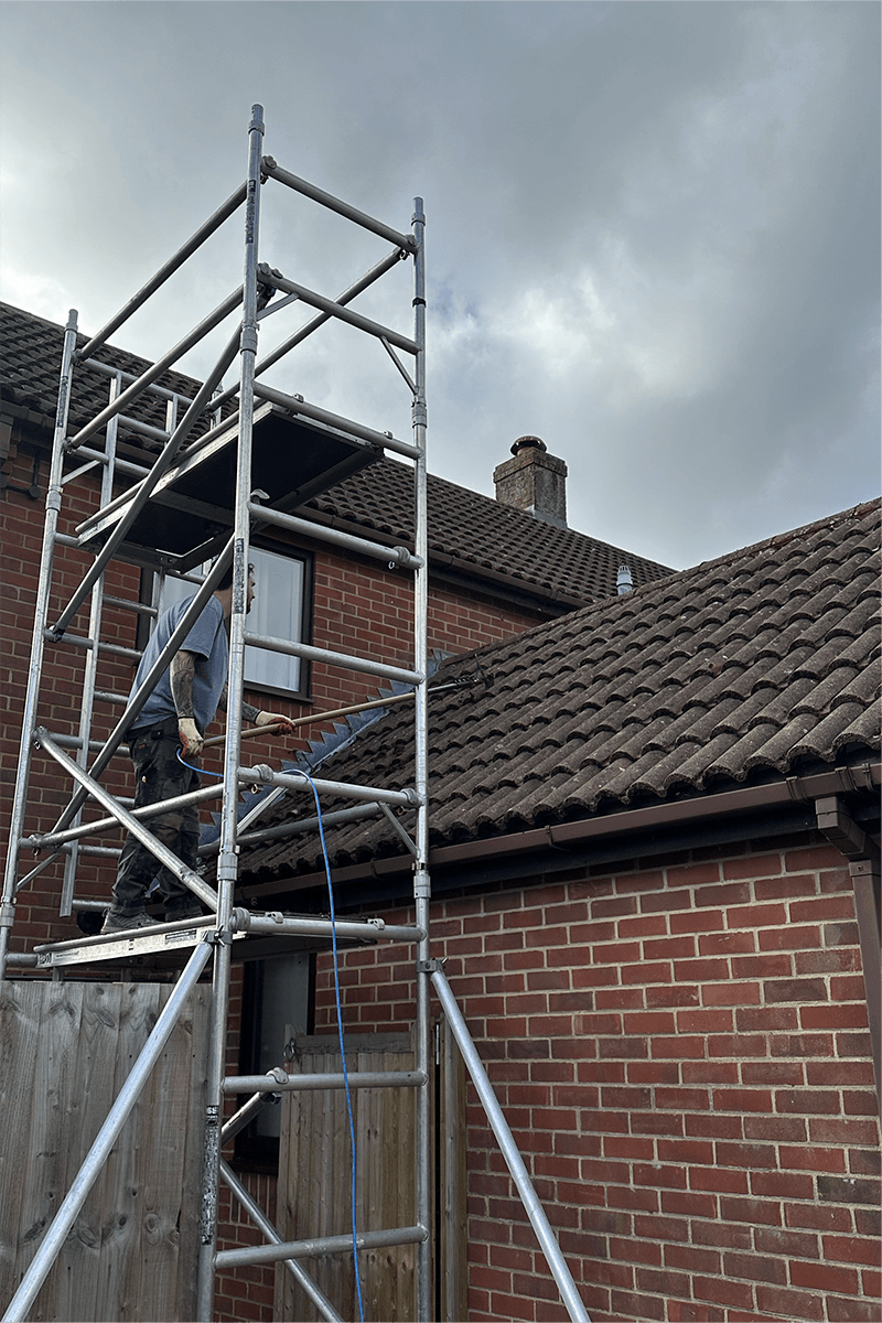 Roof cleaning project – Moss Removal