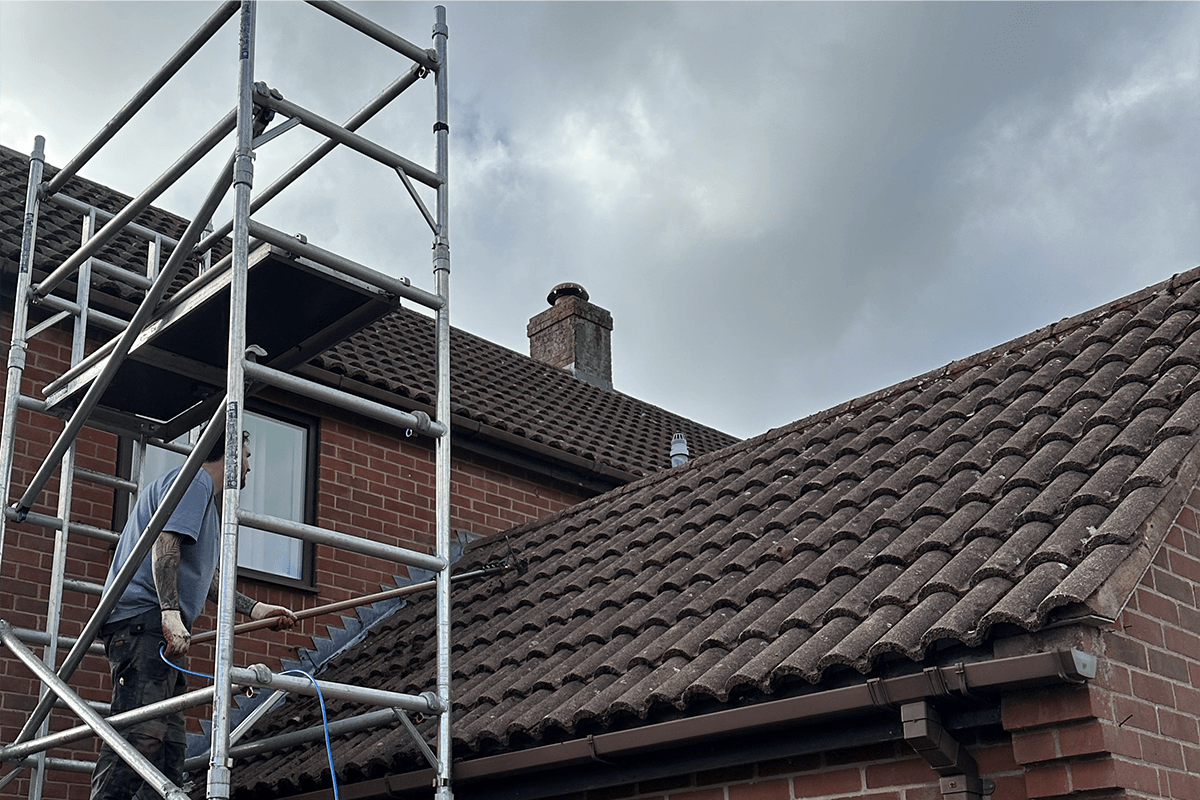 Roof cleaning project – Moss Removal