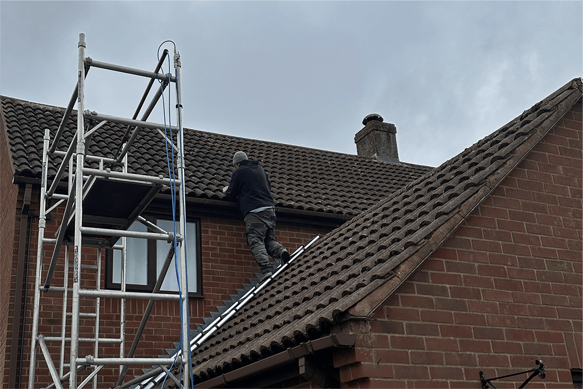 Roof cleaning project – Tile Repairs & Replacements