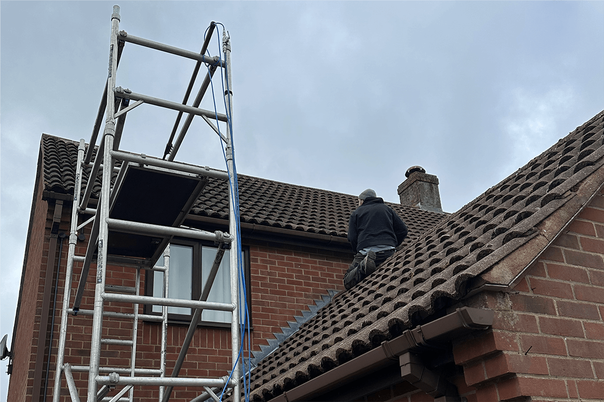Roof cleaning project – Tile Repairs & Replacements